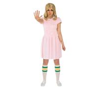 Costume Pour Adulte À Manches Courtes Onze De Stranger Things - Rose