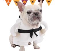 Costume pour animal de compagnie - Adorable tenue pour chat - Geste amusant - Costume d'Halloween pour chat - Manches 3D respirantes - Pour cosplay, séance photo, fête d'anniversaire, quotidien Weihna