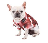 Costume pour animaux de compagnie, vêtements de chat | Chemise de sang d'animal de compagnie fantomatique - Vêtements imprimés pour chiens de compagnie, vêtements squelette ensanglanté Vêtements pour
