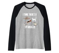 Costume pour Chien Chat Among Us I Think There's A Spy Among Us Cats Manche Raglan