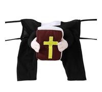 Costume pour chien - Costume de chat - Prêtre ustiger avec - Costume pour animal de compagnie en polyester - Taille M - Tour de cou 38 cm - Poitrine 29 cm - Tenue de cosplay pour