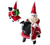 Costume pour chien | Costume de cosplay pour animaux de compagnie | Costume de Santa Dog Costume, Funny Dressing Up Outfit For Christmas Parties New Year, Clothes Riding, Clothes Hat For Dogs Cats