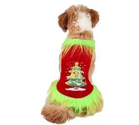 Costume pour Chien De Petite Taille | Vêtements Mignons | Vêtement pour Chien avec Motif De Sapin De Noël,pour Décoration Hivernale Saison des Fêtes Réunion Familiale