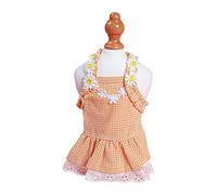 Costume pour chien fille - Robe de fête d'anniversaire - Robe florale en dentelle - Costumes pour chiens