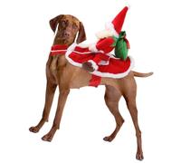 Costume pour chien sur le thème du Père Noël pour petites et grandes races de vacances, déguisement, vêtements d'hiver, costume de Père Noël pour chien