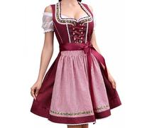 Costume pour femme - Robe Dirndl allemande traditionnelle professionnelle, tenue bavaroise, authentique festival de la bière, vêtements de fête culturelle | Vêtements d'événement de fête du patrimoine