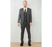 Costume Pour Homme 3 Pièces Charbon Prince De Galles Ajustement Sur Mesure