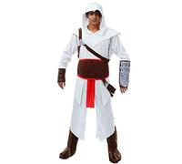 Costume pour Homme Assassin's Creed Altair IBN-La'Ahad Blanc Marron Rouge - M