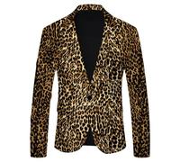 Costume pour homme - Blazer à manches longues - Sportive - Rayures - Un bouton - Veste de costume pour les loisirs, les affaires, les fêtes, les mariages, les bals de fin d'année, le carnaval, O jaune