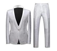 Costume pour Homme éLégant Pantalon Slim Party 3 Pièces Mariage Manteaux pour Hommes d'affaires Formel Slim Fit Veste Blazer Et Pantalon Costumes Costume De Bal De Fin D'Année Tendance Fête Costume
