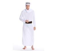Costume Pour Hommes Carnaval Sheikh Arabe 1001 Nuits Sindbad Calife Taille S/M
