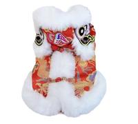 Costume Pour Petit Chien Vêtement Chaud De Danse Du Lion Du Nouvel An