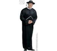 Widmann Costume de prêtre – Robe et ceinture – Taille M – Noir
