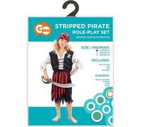 Costume rayé de pirate pour enfant taille 130/140cm
