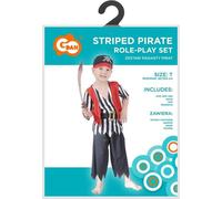 Costume rayé de pirate pour enfant taille 92/104cm
