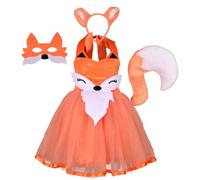 Costume Renard Cosplay Tenue cosplay de rôle avec robe, queue et masque