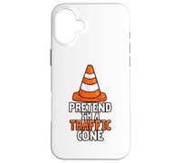 Costume rétro « I'm a Traffic Cone Lazy Halloween » pour Enfants et Adultes Coque pour iPhone 16 Plus
