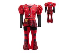 Costume Rise Of Red Pour | Costume Descendant Rouges Collants à manches longues avec fermeture éclair | Descendant 4 Tenues film Cosplay | Déguisement fête d'Halloween pour filles 5 à 14 ans