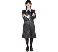 Ciao - Wednesday Addams Disguise, 11322.M, Noir et Blanc, M - 152 cm, 12 Anni