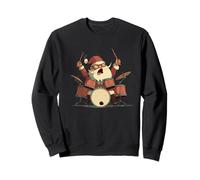 Costume Rock'n Roll Drums pour Les Amateurs de Père Noël Sweatshirt