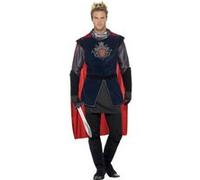 Costume Roi Arthur Medieval Luxe Homme - Multicolores - L bleu G