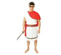 P’TIT CLOWN - 66234 - Déguisement Romain - Costume pour Adulte - Parfait pour Carnaval, Fêtes Costumées et Évènements à Thème - S/M