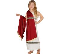 Costume romain pour fille Costume de carnaval blanc-rouge