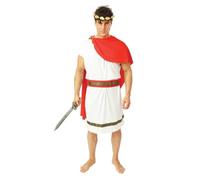 Costume Romain - PTIT CLOWN - Costume Romain Adulte PtitClown L-XL - Blanc - Polyester - Intérieur S/M