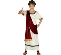 Costume romain Tunique antique Cape Carnaval Déguisement Grecs Bravoure Héros Monde antique Elégance gladiateur Fête costumée Historique, Taille : 98/104 Couleur : Gris
