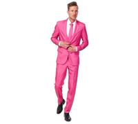 Suitmeister Homme Ensemble de Pantalon de Costume d'affaires, Rose uni, XL