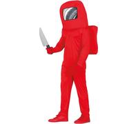Costume rouge d'astronaute pour adolescents