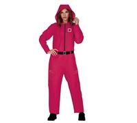 Costume Rouge De Gardien Du Jeu Du Calmar Taille L Femme