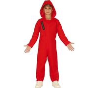 Costume rouge de voleur pour enfants 5 à 6 ans (110-115 cm)
