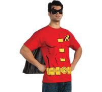 Costume Rubie's DC Comics T-Shirt homme Robin avec cape et masque.