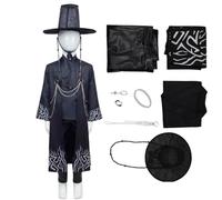 Costume Rumi de chasseurs de démons 5 pièces pour filles, costume de chasseur d'anime pour cosplay, Halloween, carnaval, enfants de 5 à 12 ans (C-130 cm/7 à 8 ans)