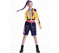 Costume Rumi de chasseurs de démons 5 pièces pour filles, costume de chasseur d'anime pour cosplay, Halloween, carnaval, enfants de 5 à 12 ans (120 cm/5 à 6 ans)