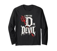 Costume Sarcastique Effrayant I Put The D in Devil Manche Longue