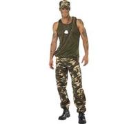 Costume Section 9 Armée Militaire Homme - Kaki - L G