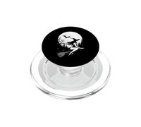 Costume Sexy de sorcière d'halloween avec Balai et Lune Volante PopSockets PopGrip pour MagSafe