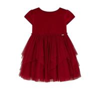 Costume Sorcière Mauvaise Fille Style Maléfique - Robe Reine avec Jupe Tutu en Tulle pour Halloween Carnaval Noël et Fêtes à Thème Cosplay (85 Rojo, 3 Ans)