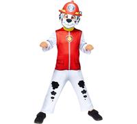 Costume sous licence Marshall pour enfants Paw Patrol noir-blanc-rouge
