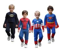 Costume Spiderman Spider-Man Costume musculaire Cosplay super-héros Avengers garçons filles haut à manches longues pantalon Cape Halloween cadeau d'anniversaire 001