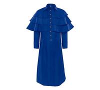Costume spirituel pour homme, manteau gothique pour homme, frack d'évêque médiéval, frack avec boutons, style victorien, jupe de marche, uniforme rétro, tenue de performance, costume d'Halloween