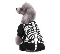 Costume squelette pour animaux de compagnie,Costume de chien Squelette Costume Cosplay Pull - Cosplay Vêtements de fête pour chatons et chiots au bal de fin d'année Événements thématiques Carnaval