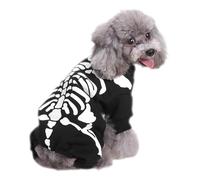 Costume Squelette pour Animaux | Vêtement Déguisement Amusant pour Chiens Petits et Moyens | Vêtements de Déguisement pour Chiot et Chaton pour Photographie, Carnavals, Bals, Scène