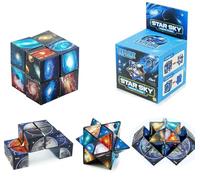Costume Star Cube, Cube Étoile Magique en Deux en Un, Cube Puzzle 3D, Cube de Vitesse, Cube de Transformation pour Enfants et Adultes