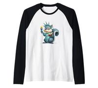 Costume Statue de la Liberté pour Les Amoureux d'écureuil USA Manche Raglan