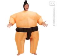 Widmann Costume gonflable Sumo – Coiffe – Gonflable à air – Taille unique adulte