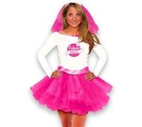 costume super future mariée evjf femme - sud trading cd3680 Rose G