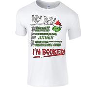 Costume The Grinch Movie T-Shirt I Am Booked That Stole Hate My Day - Blanc - Large